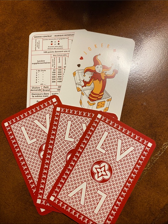 Louis Vuitton Other - Louis Vuitton full deck playing cards - “Red” in box - Jeu de 54 Cartes